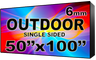 Outdoor Full Color LED Programmable Sign - Front Access - Single Sided - 6mm- 50" x 100" - 5 Year Warranty