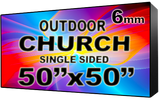 Digital Church sign - LED Church signs- Single Sided -50" x 50"- 5 Year Warranty