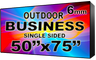 Digital Business Sign - LED signs for business - Single Sided -50" x 75" - 5 Year Warranty