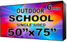 Digital School sign - LED School signs- Single Sided -50" x 75" - 5 Year Warranty