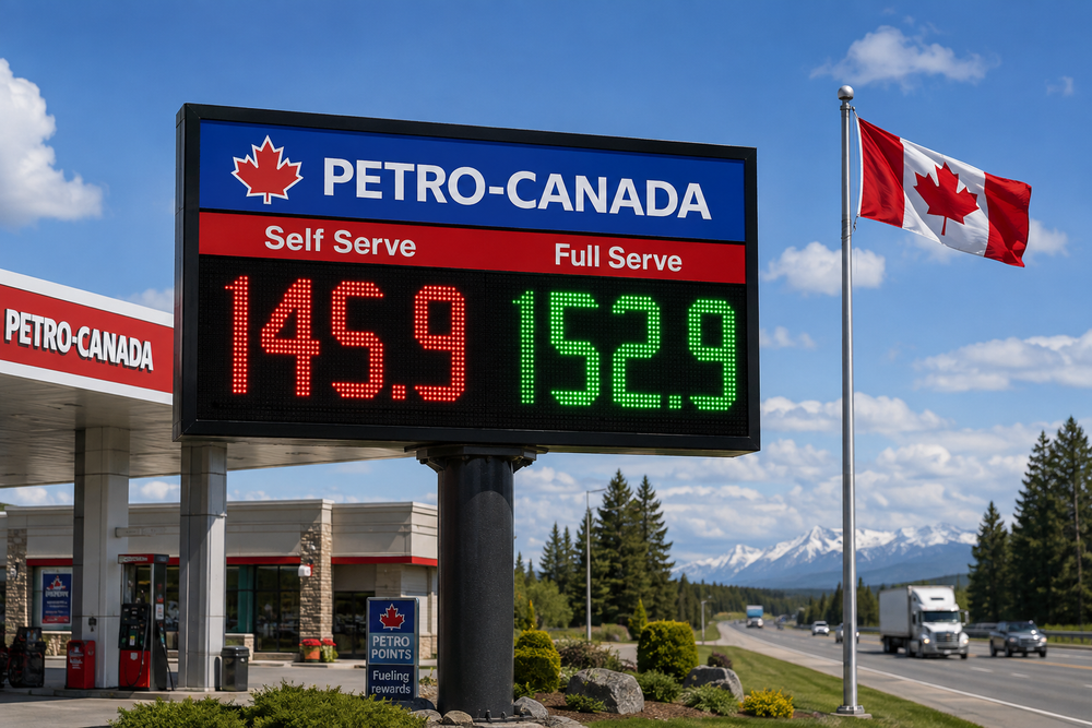Canada LED Gas Price Signs