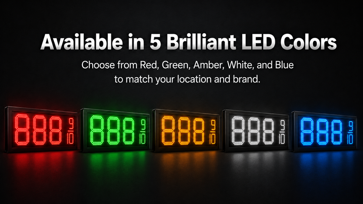 5 LED Color Options