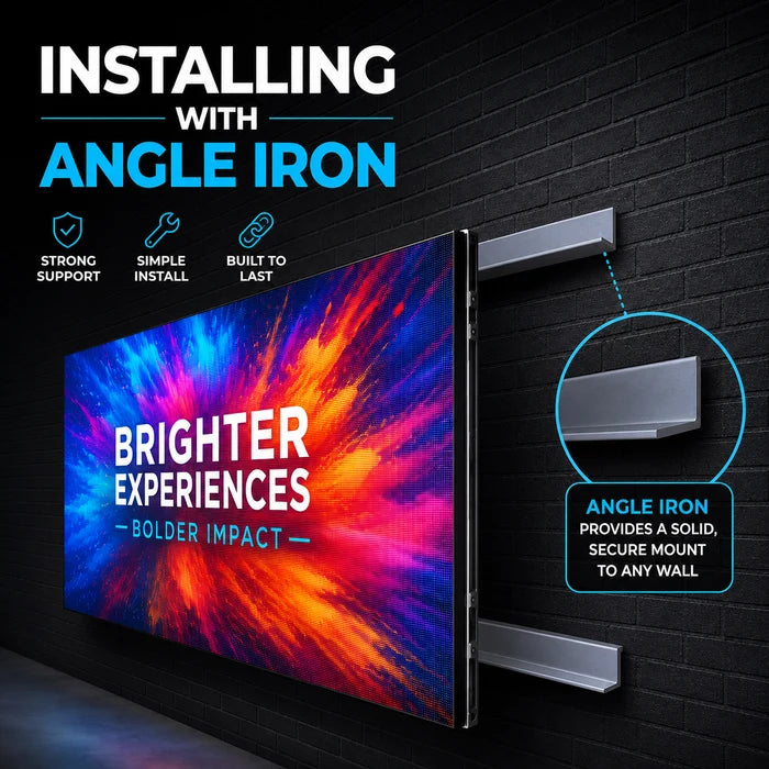 Installing with angle iron