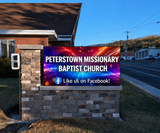 Peterstown Missionary Baptist Church LED sign installation - Petro LED business LED sign