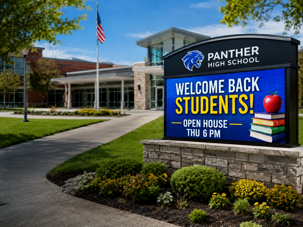 LED Digital School Signs